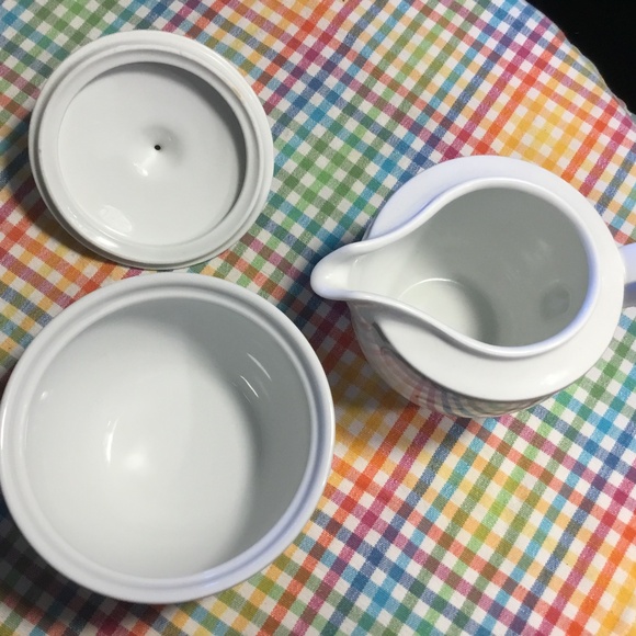 Christopher Stuart Fine China Melrose Set of 2 Cups 2 Saucers Creamer Sugar Bowl - Picture 9 of 16